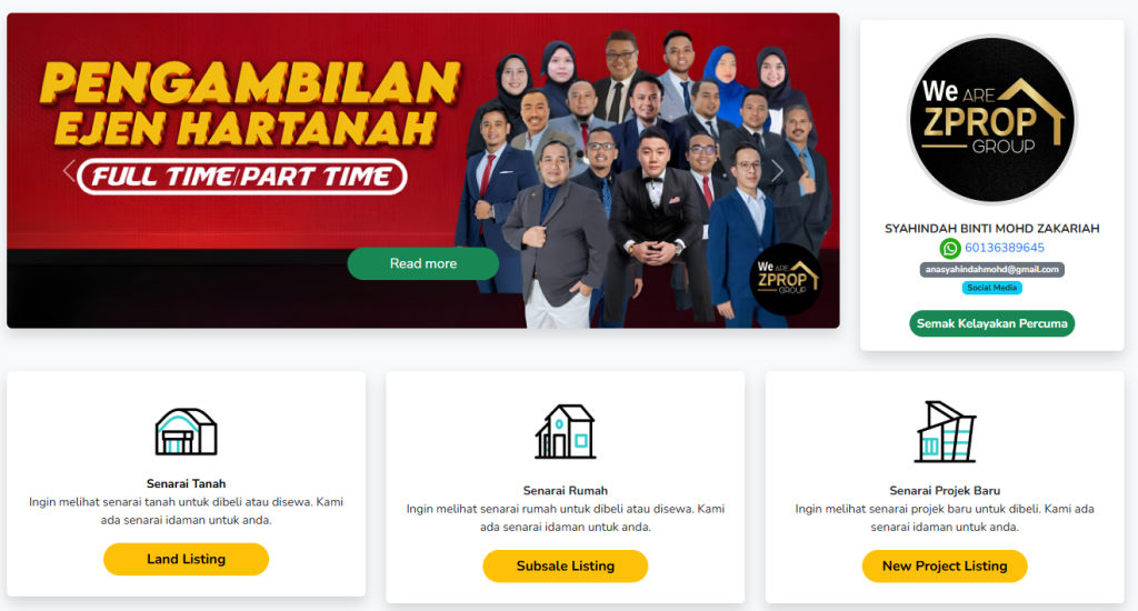 Perunding hartanah berdaftar bersama ServisPerundingHartanah.com. Sedia membantu anda dalam urusan jual beli & sewa rumah secara profesional dan telus.